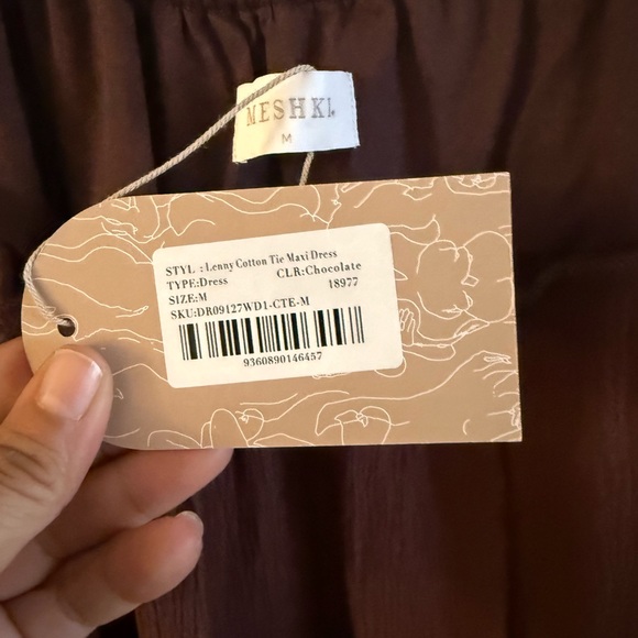 Meshki Lenny Cotton Tie Maxi Dress - Picture 7 of 7